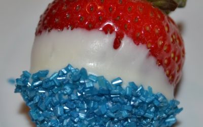 Red, White and Blue – Dipped Strawberries
