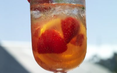 Muddled Strawberries Cocktail