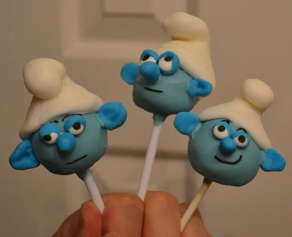 smurf cake pops