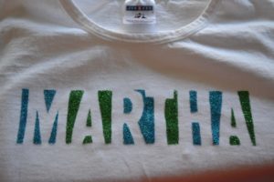 martha stewart glitter shirt