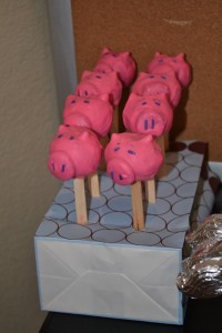 Toy Story Pig Cake Pops