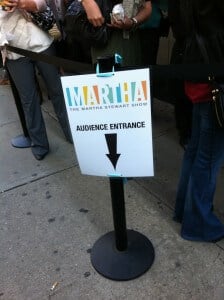 Martha Stewart audience line