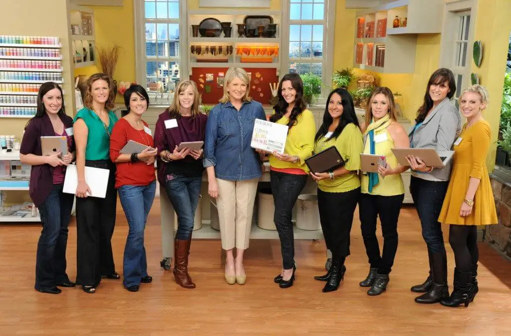 On the set of The Martha Stewart Show