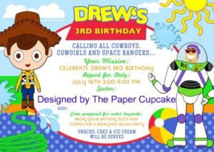 toy story party invite