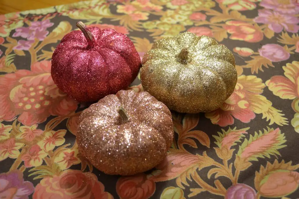 martha glitter pumpkins