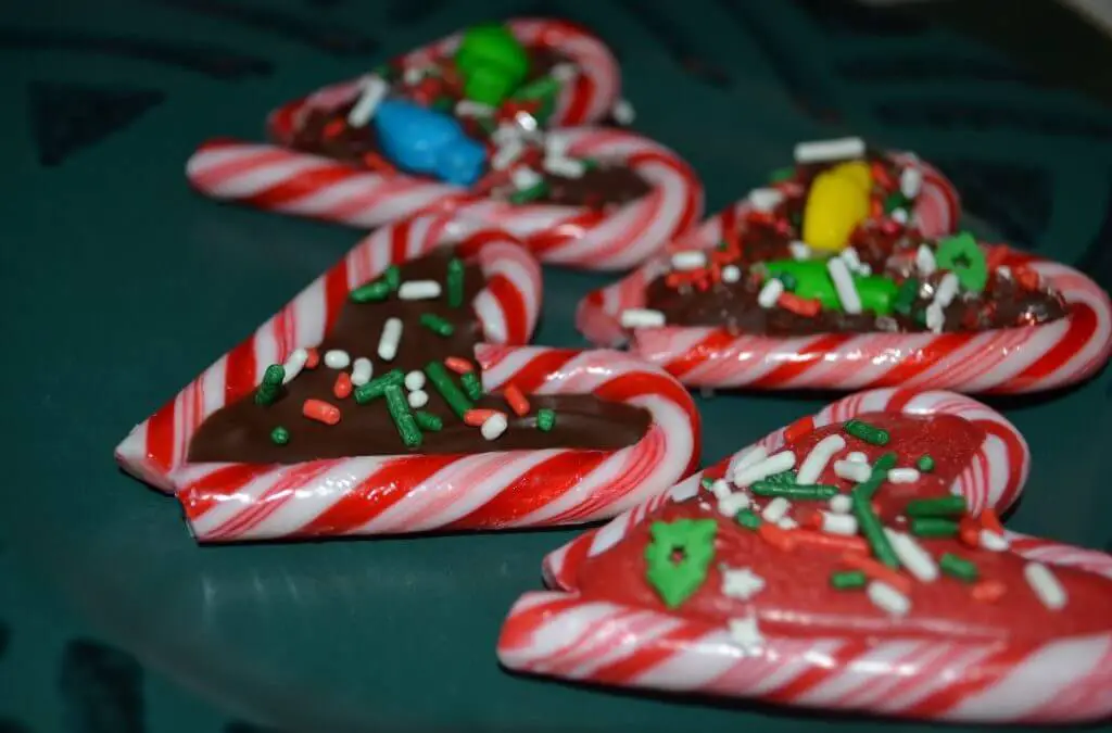 Christmas Candy Cane Hearts