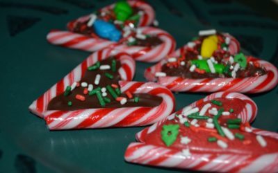 Christmas Candy Cane Hearts