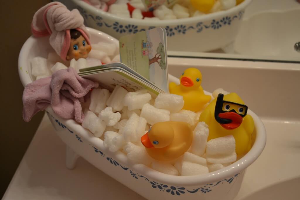 elf on a shelf bath