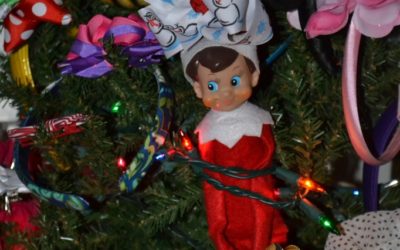 Elf on a Shelf Christmas Tree Surprise