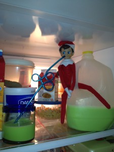 elf on a shelf milk mischief