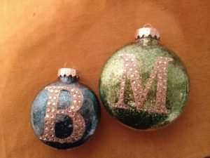 easy glitter ornaments