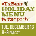 Holiday menu twitter party
