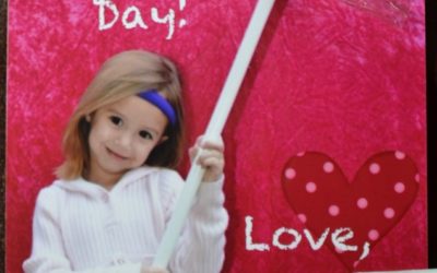 Homemade Lollipop Valentine Photo Card