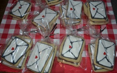 Valentine Day Envelope Cookies