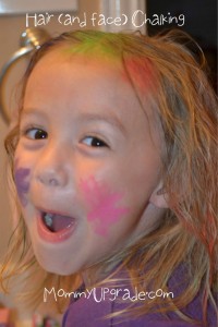 fun with hair chalking