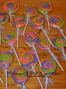 finished lollipop cookies