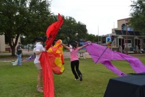 Reliant Kite Relay Media Event for the Trinity River Wind Festival