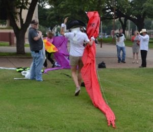 Reliant Kite Relay Media Event for Trinity River Wind Festival