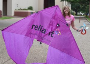 Reliant Kite Relay Media Event for the Trinity River Wind Festival