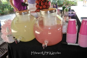 Princess and Knights party beverages