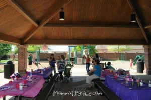Princess and Knights party tables