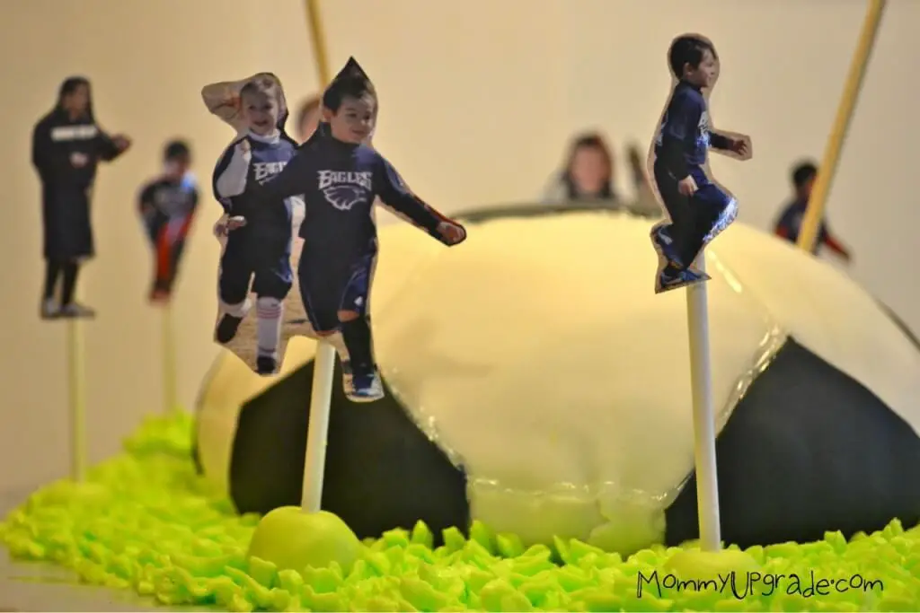 how to make a soccer ball cake