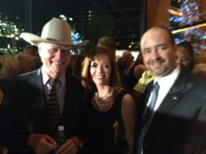 TNT DALLAS Premier Party - Larry Hagman, Trista Perot, Hammond Perot