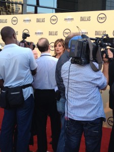 TNT DALLAS Premier Party - Linda Gray red carpet