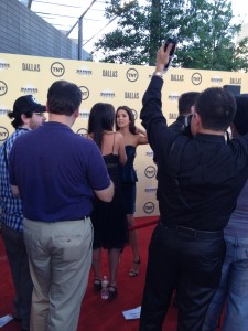 TNT DALLAS Premier Party - Julie Gonzalo red carpet