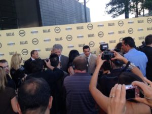 TNT DALLAS Premier Party - red carpet Patrick Duffy, Jesse Metcaffe