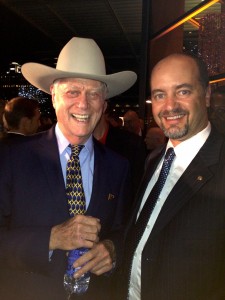 TNT Dallas Premier Party, Larry Hagman, Hammond Perot