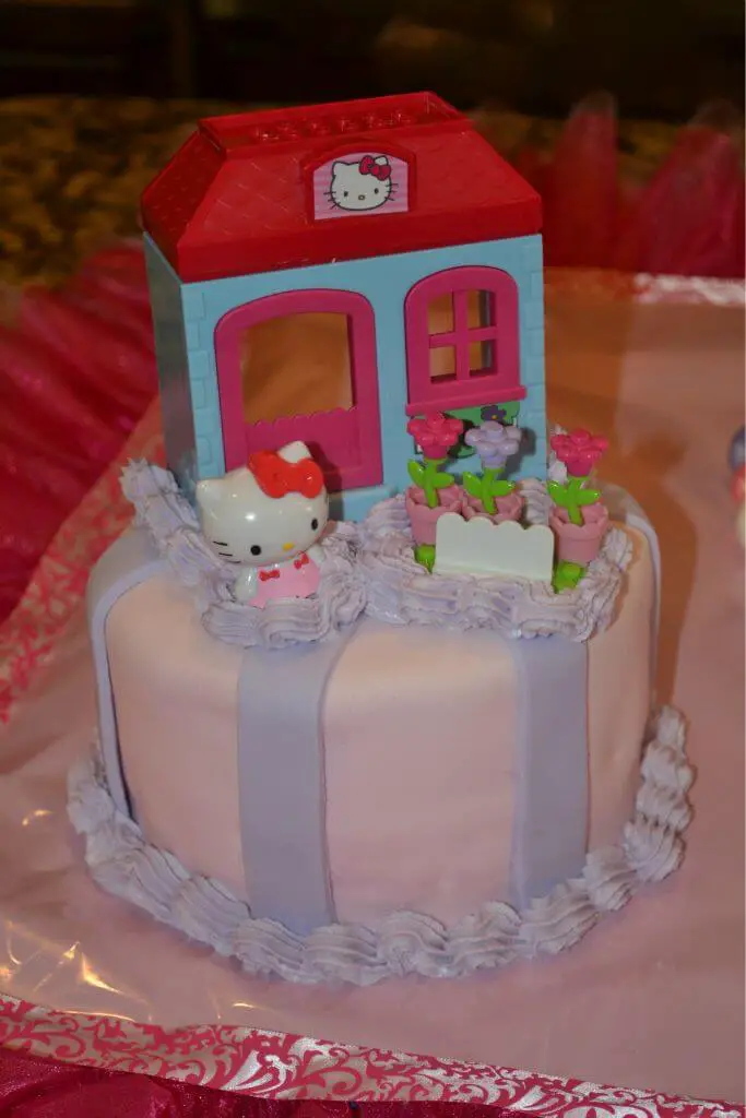 hello kitty birthday party cake