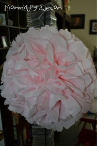 how to make tissue paper pom poms