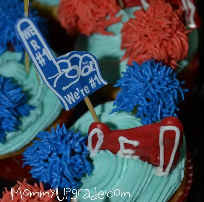 Cheerleader Cupcakes