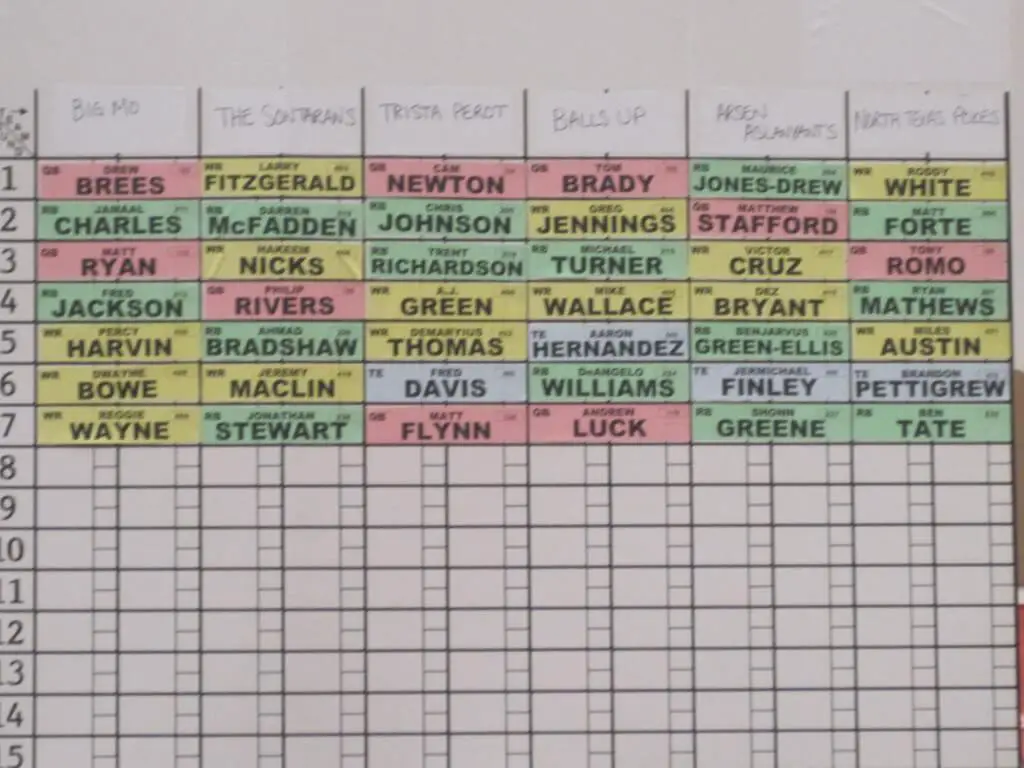 draft board fantasy football