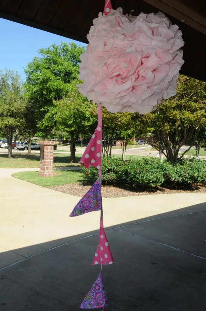 pennant banner in wind