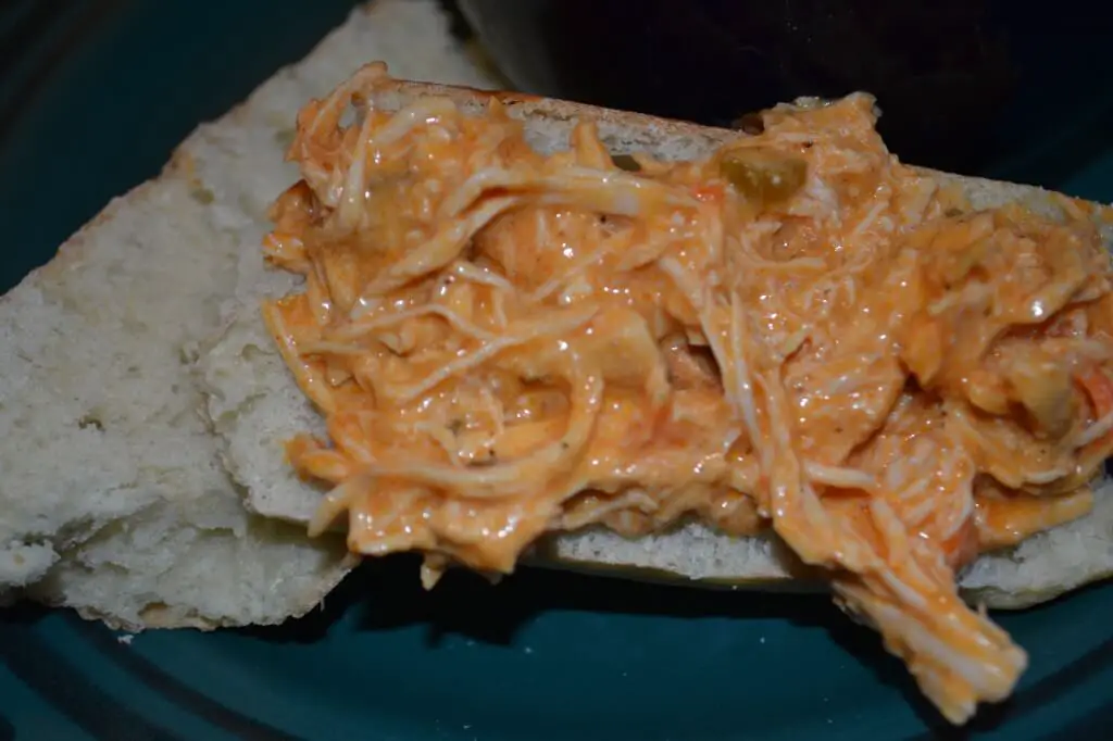 shredded buffalo chicken sandwich