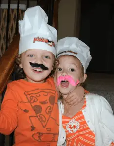 pizza moustache party pizza party