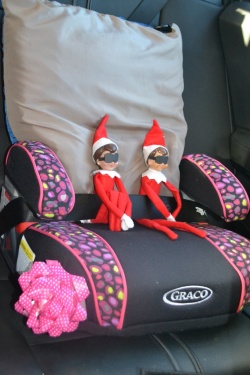 Elf on a Shelf Backseat drivers