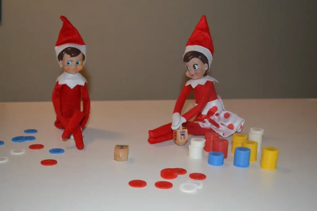 dreidel elves elf on a shelf dreidel
