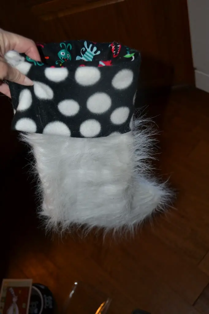 monster christmas stocking with cuff fur christmas stocking