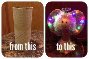 before and after toilet paper roll angel