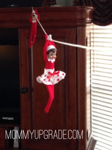 elf on a shelf zip line