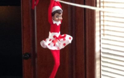 Elf on a Shelf Mischief: Day 3 Zipline
