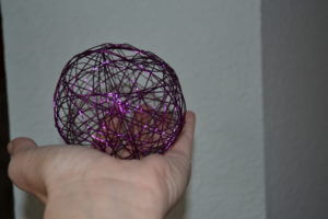 purple wire balls