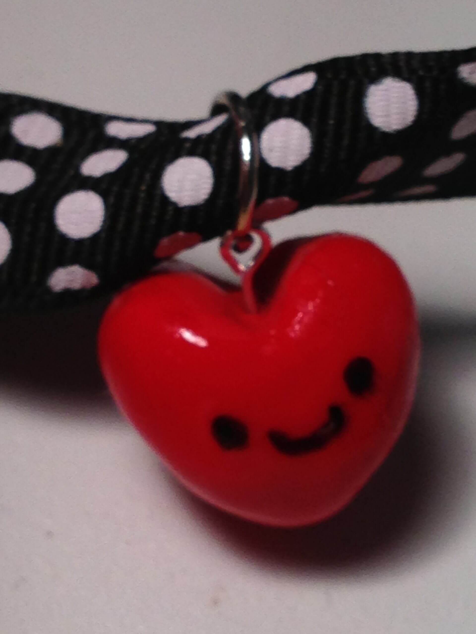 clay heart charm