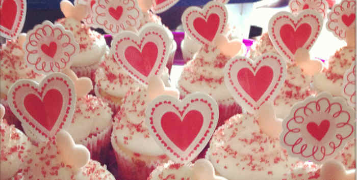 Valentine Heart Cupcakes