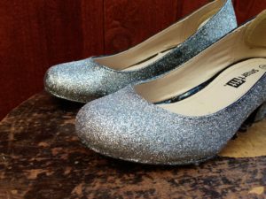 silver glitter shoes for little girl