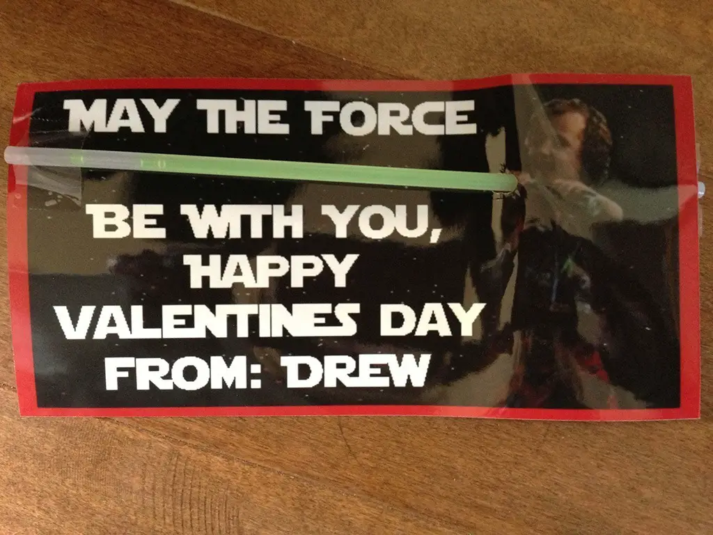star wars valentine star wars lightsaber