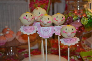 baby shower cake pops